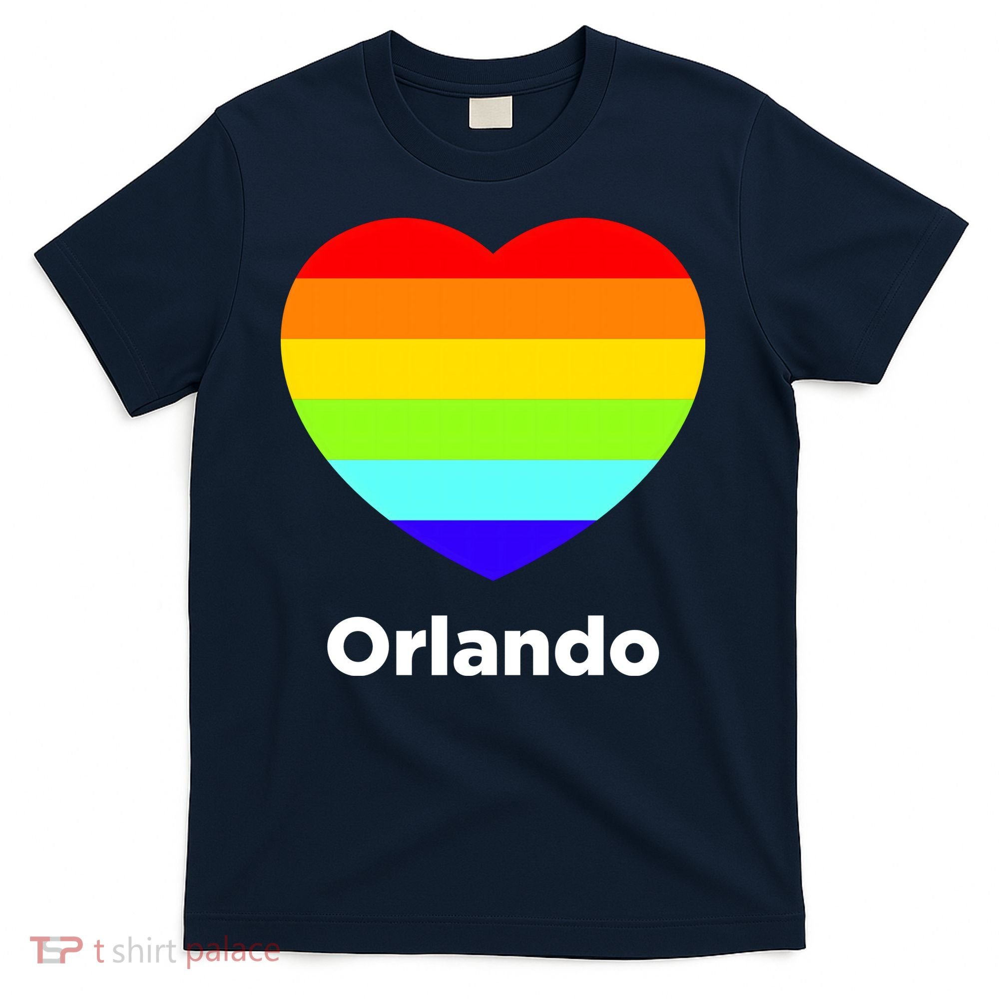Orlando Love Rainbow Heart T-Shirt