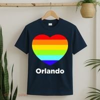 Orlando Love Rainbow Heart T-Shirt thumb 2