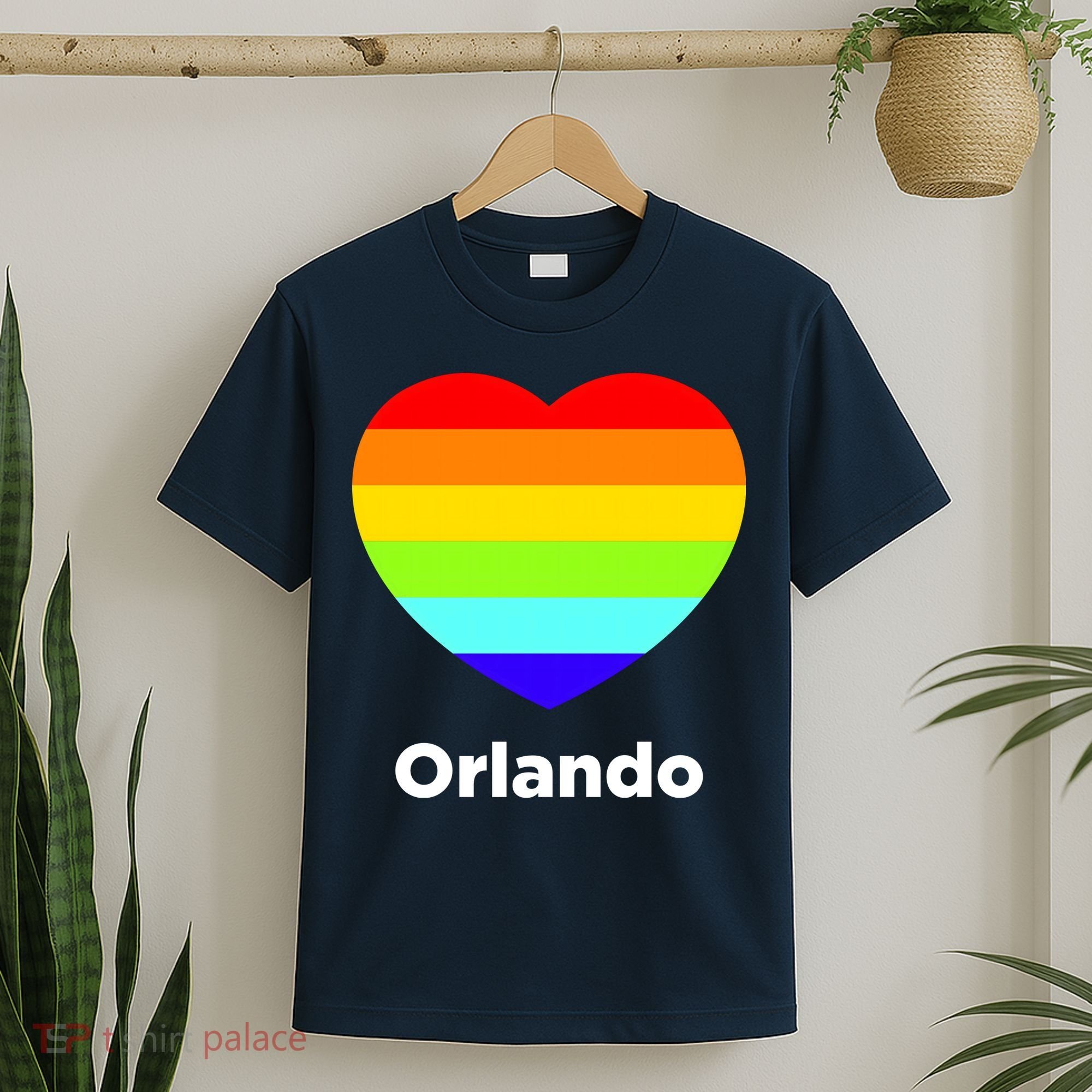 Orlando Love Rainbow Heart T-Shirt