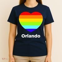 Orlando Love Rainbow Heart T-Shirt thumb 4