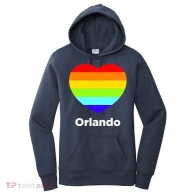 Orlando Love Rainbow Heart Women's Hoodie