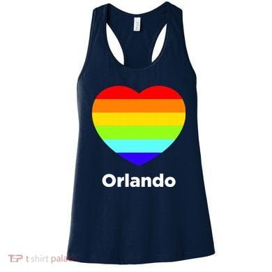 Orlando Love Rainbow Heart Women's Tank Top