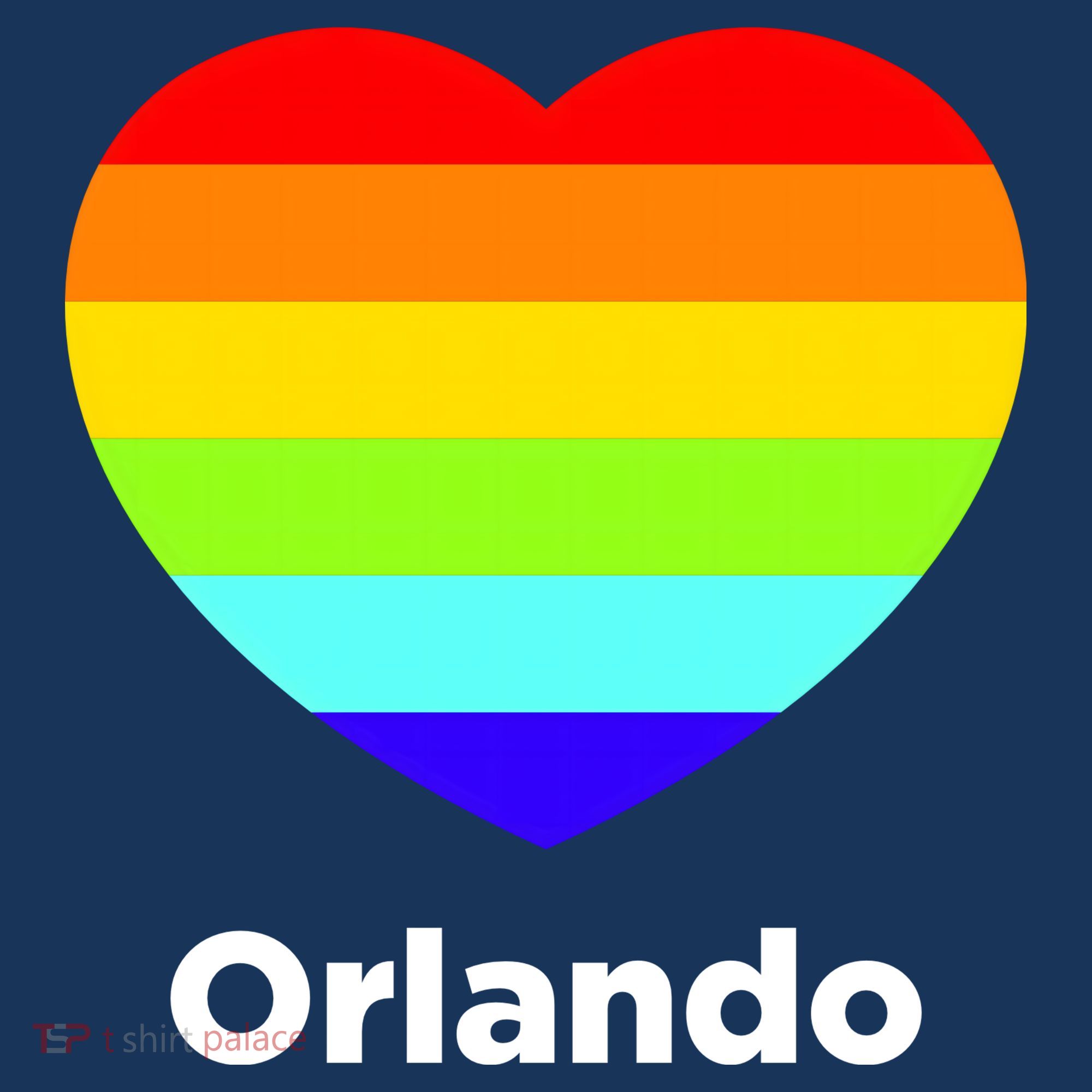 Orlando Love Rainbow Heart Toddler Hoodie