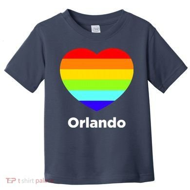 Orlando Love Rainbow Heart Toddler T-Shirt