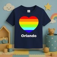 Orlando Love Rainbow Heart Toddler T-Shirt thumb 3