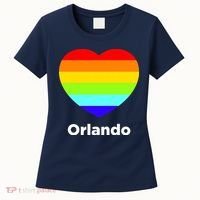 Orlando Love Rainbow Heart Women's T-Shirt thumb 0