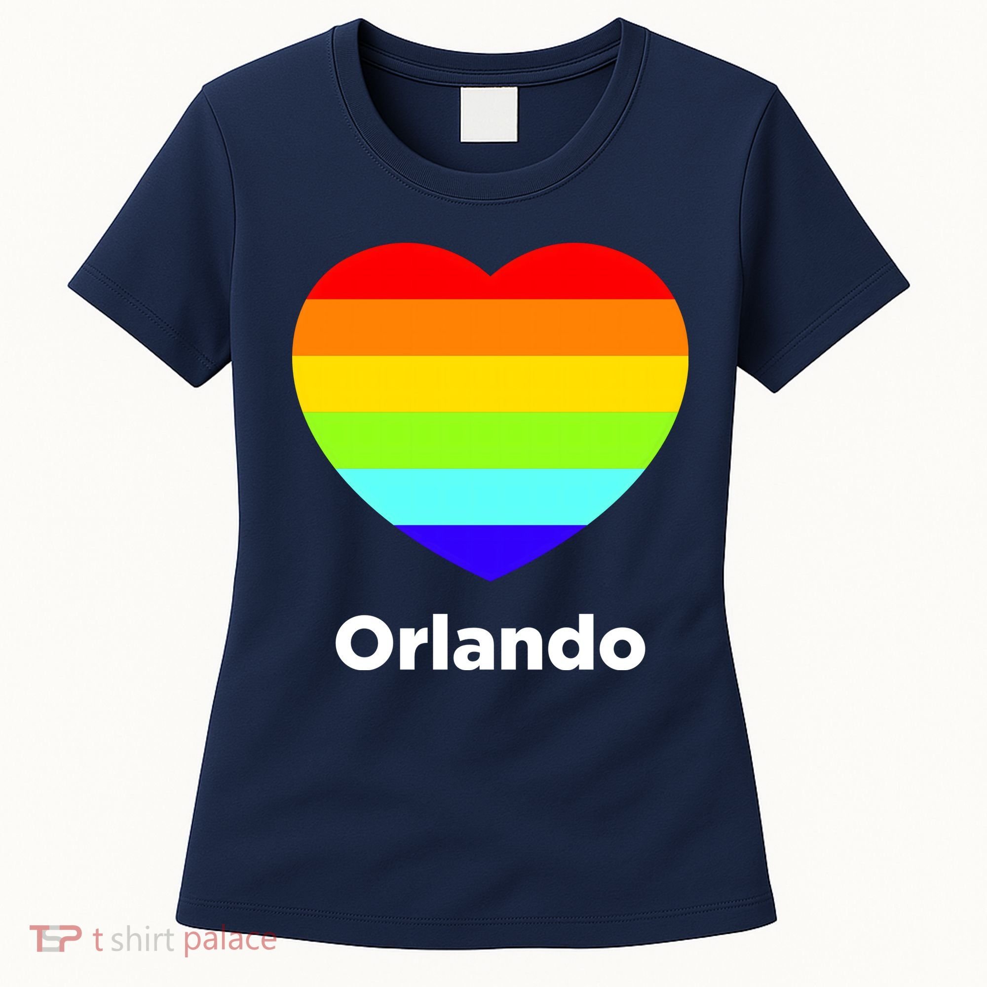 Orlando Love Rainbow Heart Women's T-Shirt