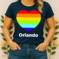 Orlando Love Rainbow Heart Women's T-Shirt thumb 2