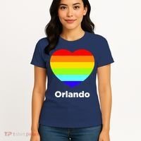 Orlando Love Rainbow Heart Women's T-Shirt thumb 4