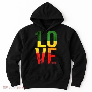 One Love Reggae Love Retro Reggae Casual Hoodie