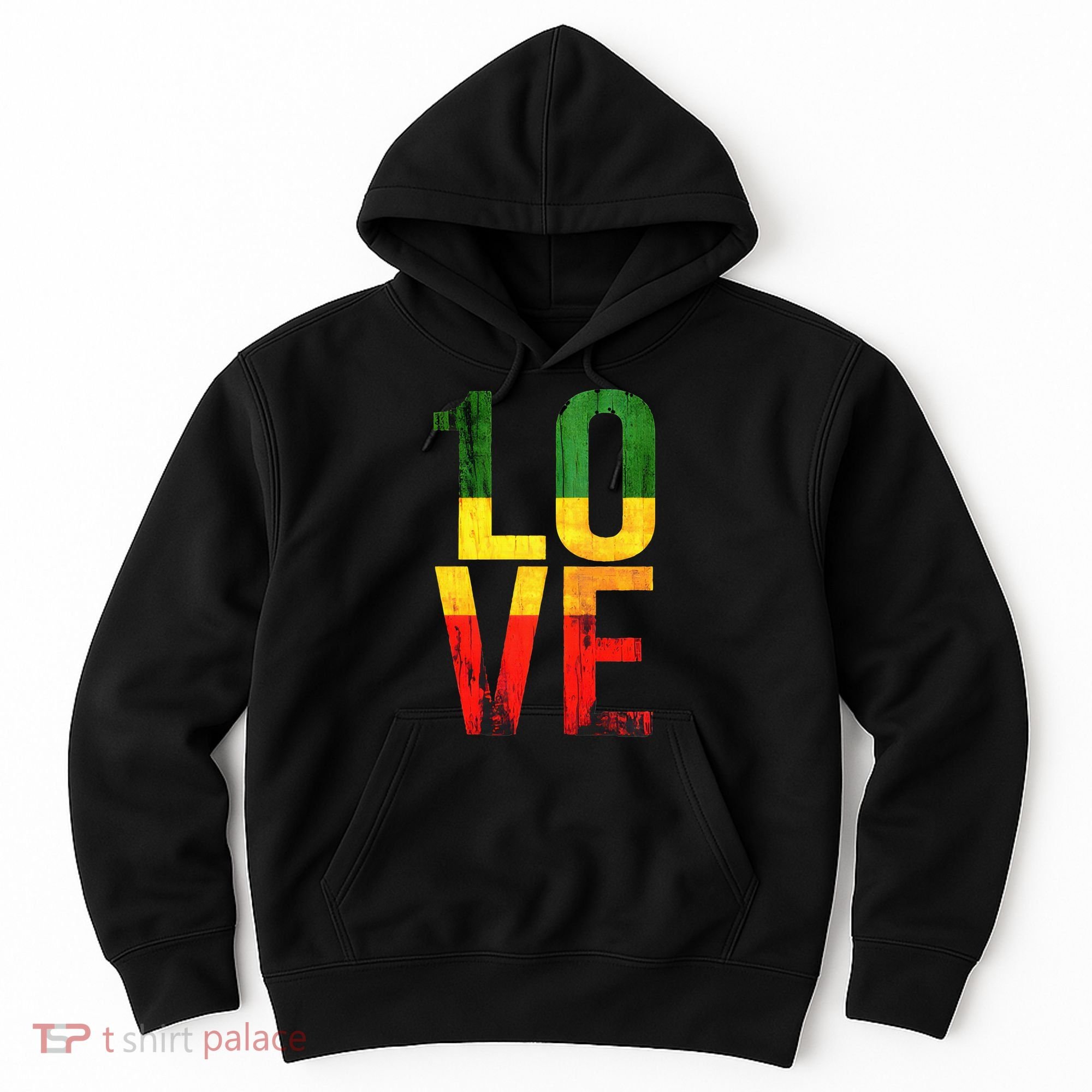 One Love Reggae Love Retro Reggae Casual Hoodie