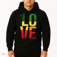 One Love Reggae Love Retro Reggae Casual Hoodie thumb 2