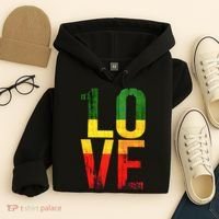 One Love Reggae Love Retro Reggae Casual Hoodie thumb 4