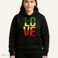 One Love Reggae Love Retro Reggae Casual Hoodie thumb 5