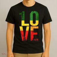One Love Reggae Love Retro Reggae Casual T-Shirt thumb 3