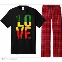 One Love Reggae Love Retro Reggae Casual Pajama Set thumb 0