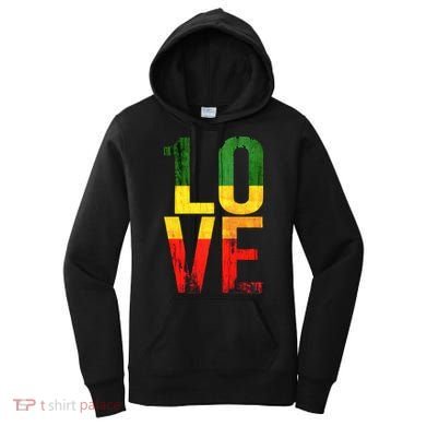 One Love Reggae Love Retro Reggae Casual Women's Hoodie