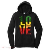 One Love Reggae Love Retro Reggae Casual Women's Hoodie thumb 0