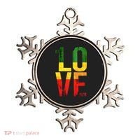 One Love Reggae Love Retro Reggae Casual Ornament thumb 0