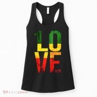 One Love Reggae Love Retro Reggae Casual Women's Tank Top thumb 0