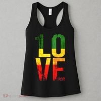 One Love Reggae Love Retro Reggae Casual Women's Tank Top thumb 3