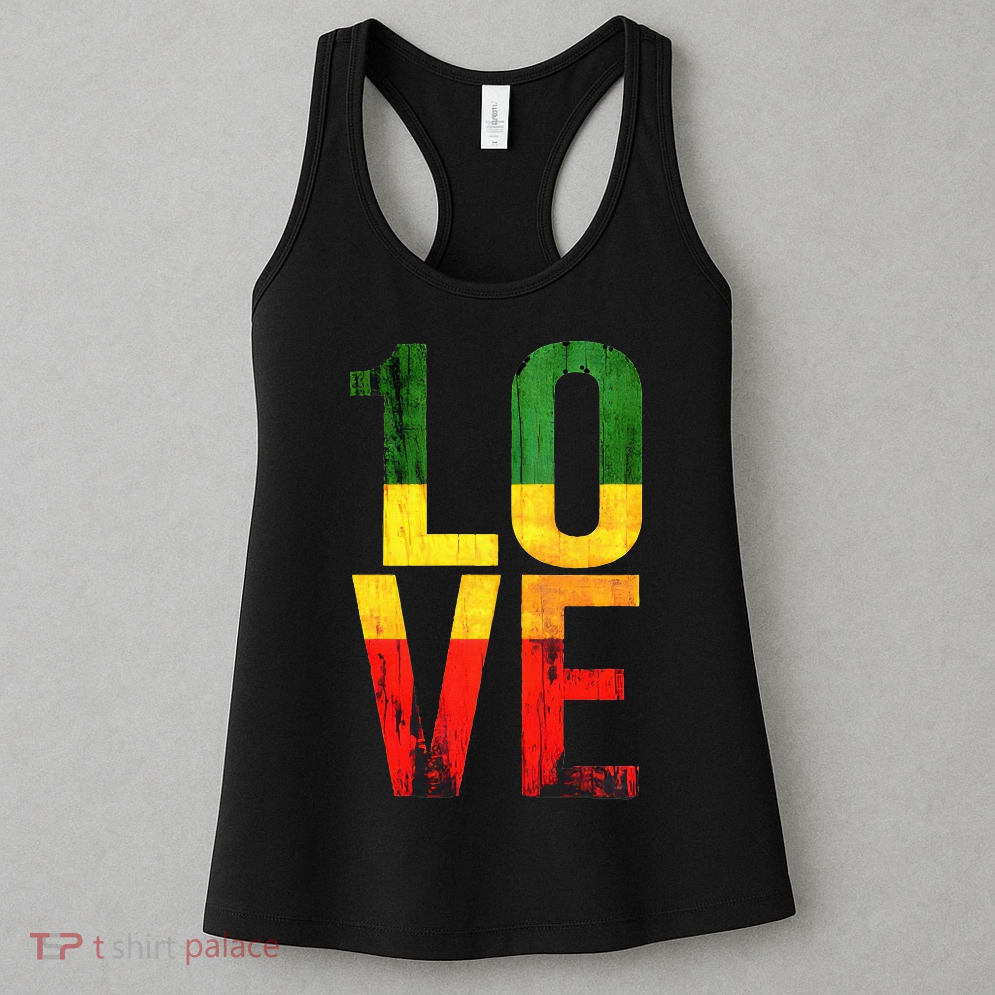 One Love Reggae Love Retro Reggae Casual Women's Tank Top