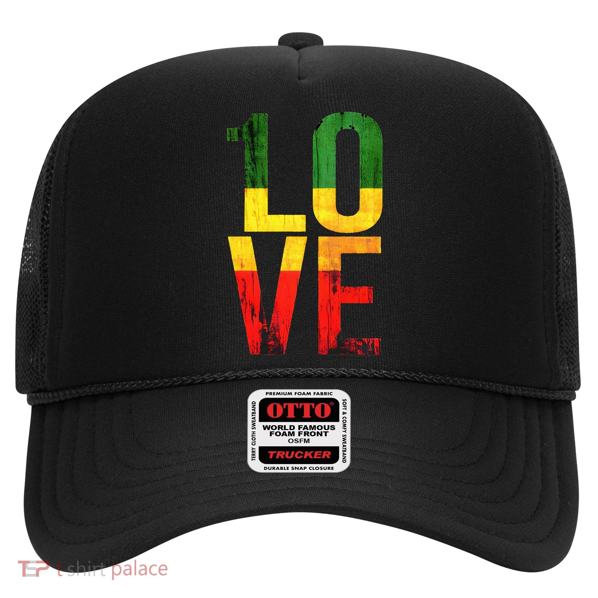 One Love Reggae Love Retro Reggae Casual Hat