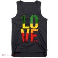 One Love Reggae Love Retro Reggae Casual Tank Top thumb 0