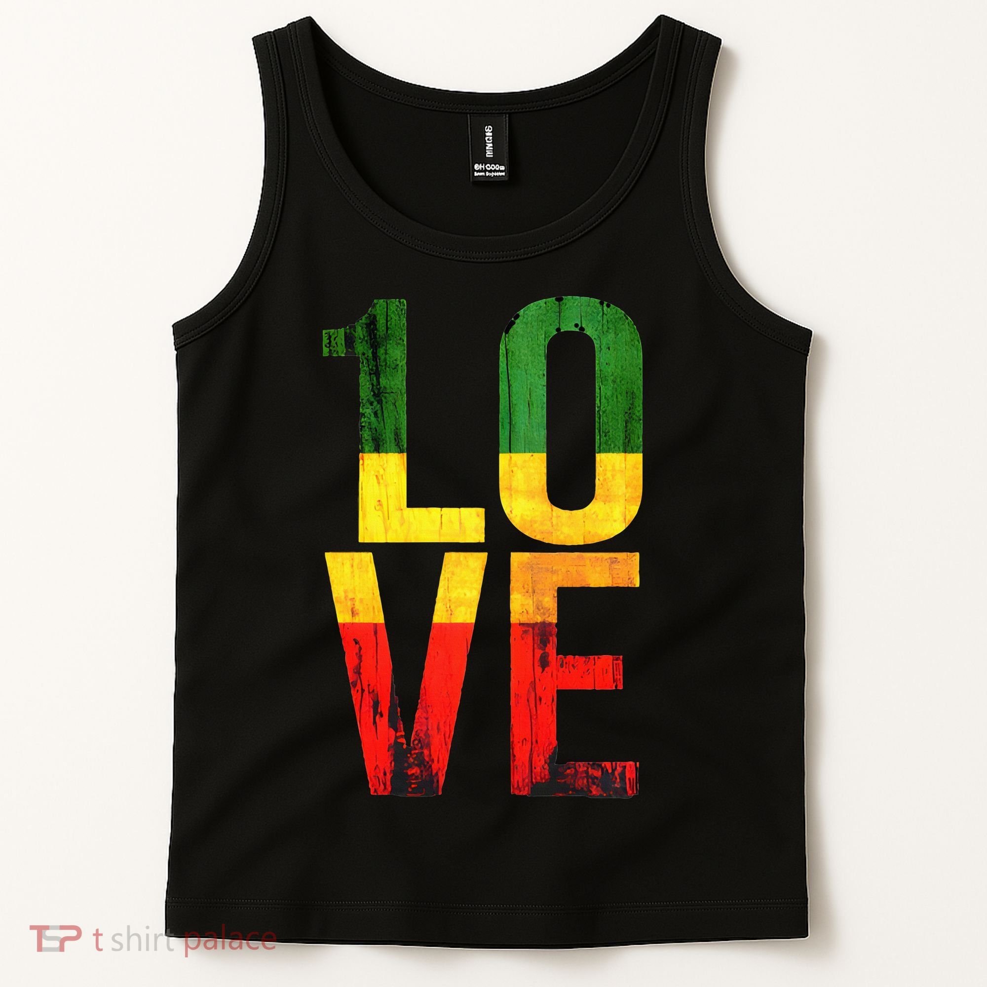 One Love Reggae Love Retro Reggae Casual Tank Top