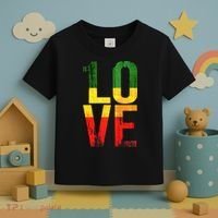 One Love Reggae Love Retro Reggae Casual Toddler T-Shirt thumb 3