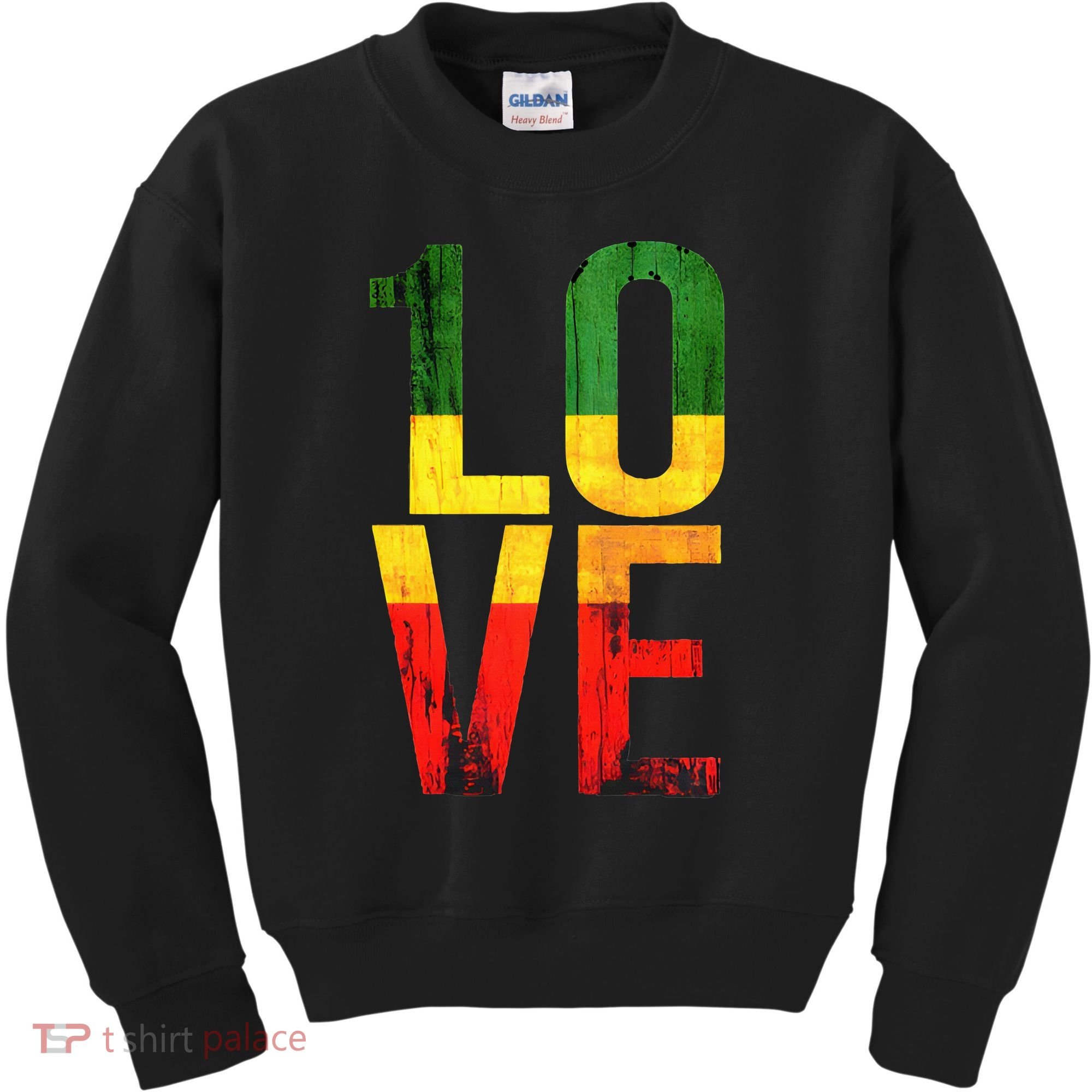 One Love Reggae Love Retro Reggae Casual Kids Sweatshirt