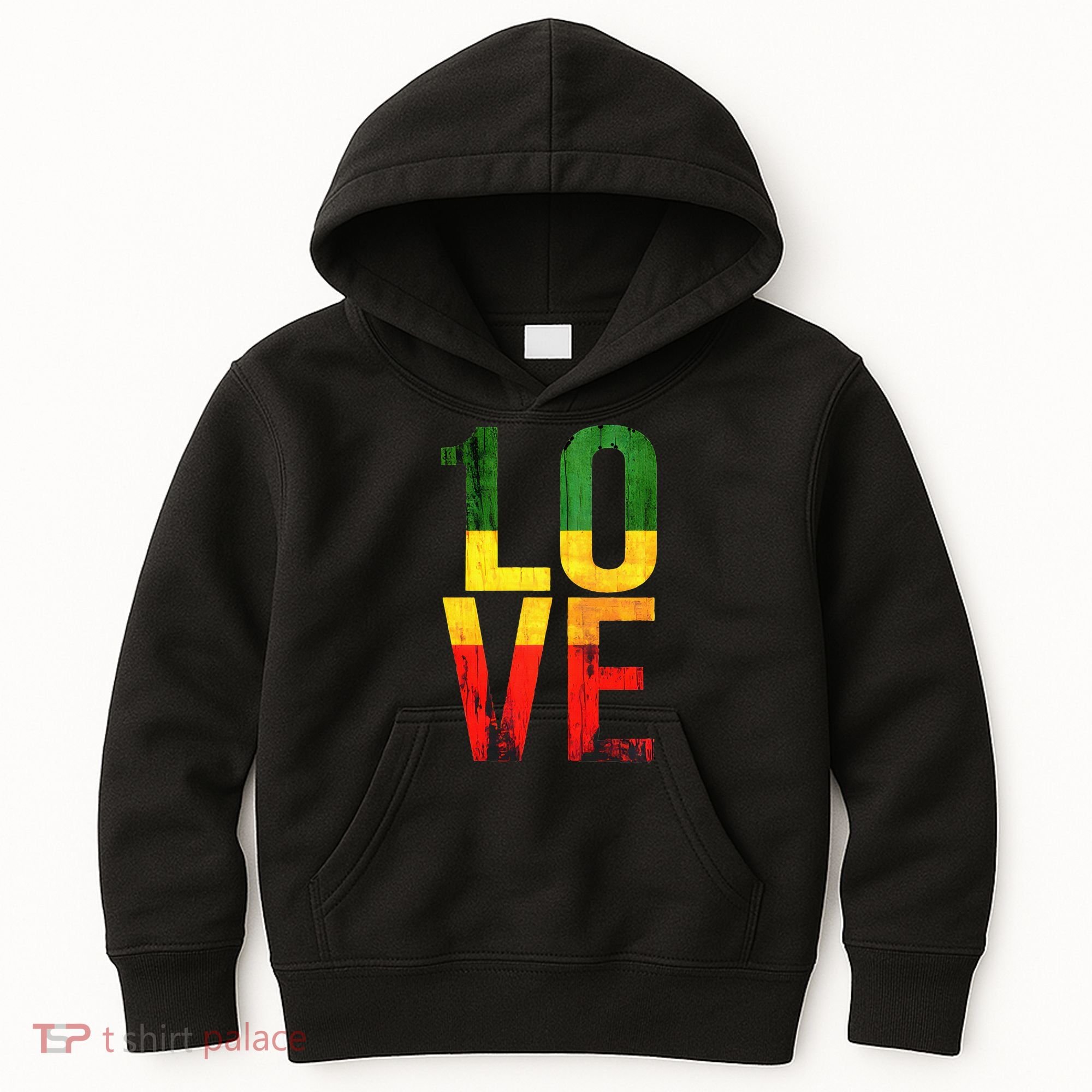 One Love Reggae Love Retro Reggae Casual Kids Hoodie