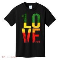 One Love Reggae Love Retro Reggae Casual Kids T-Shirt thumb 0