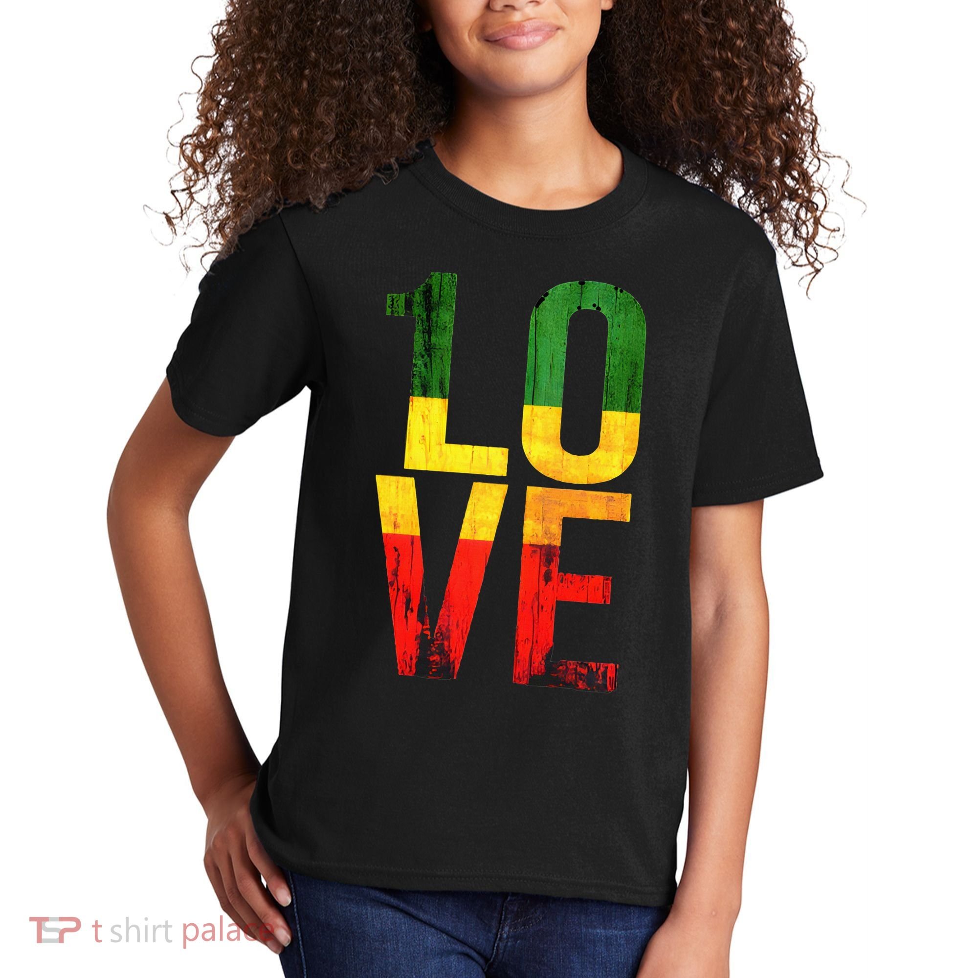 One Love Reggae Love Retro Reggae Casual Kids T-Shirt