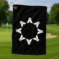 Oglala Lakota Sioux Nation Flag Sioux Golf Towel thumb 1