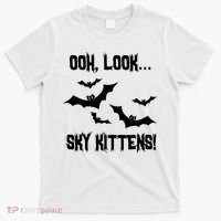 Oh Look Sky Kittens Bat Halloween Bats T-Shirt thumb 0