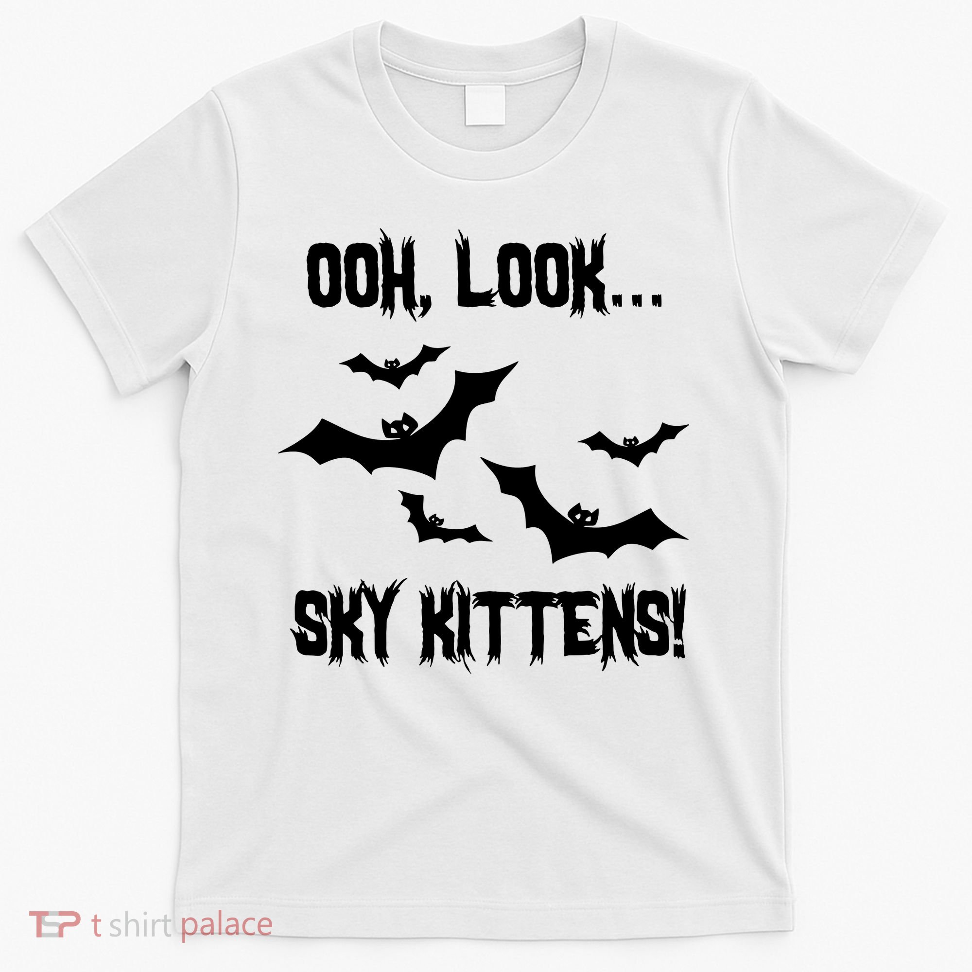 Oh Look Sky Kittens Bat Halloween Bats T-Shirt