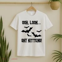 Oh Look Sky Kittens Bat Halloween Bats T-Shirt thumb 2