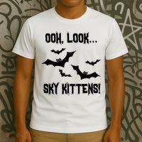 Oh Look Sky Kittens Bat Halloween Bats T-Shirt thumb 3