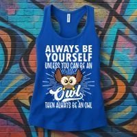 Owl Lover Shirts, Funny Owl Tee, Owl Gifts, Owl Women's Tank Top thumb 3