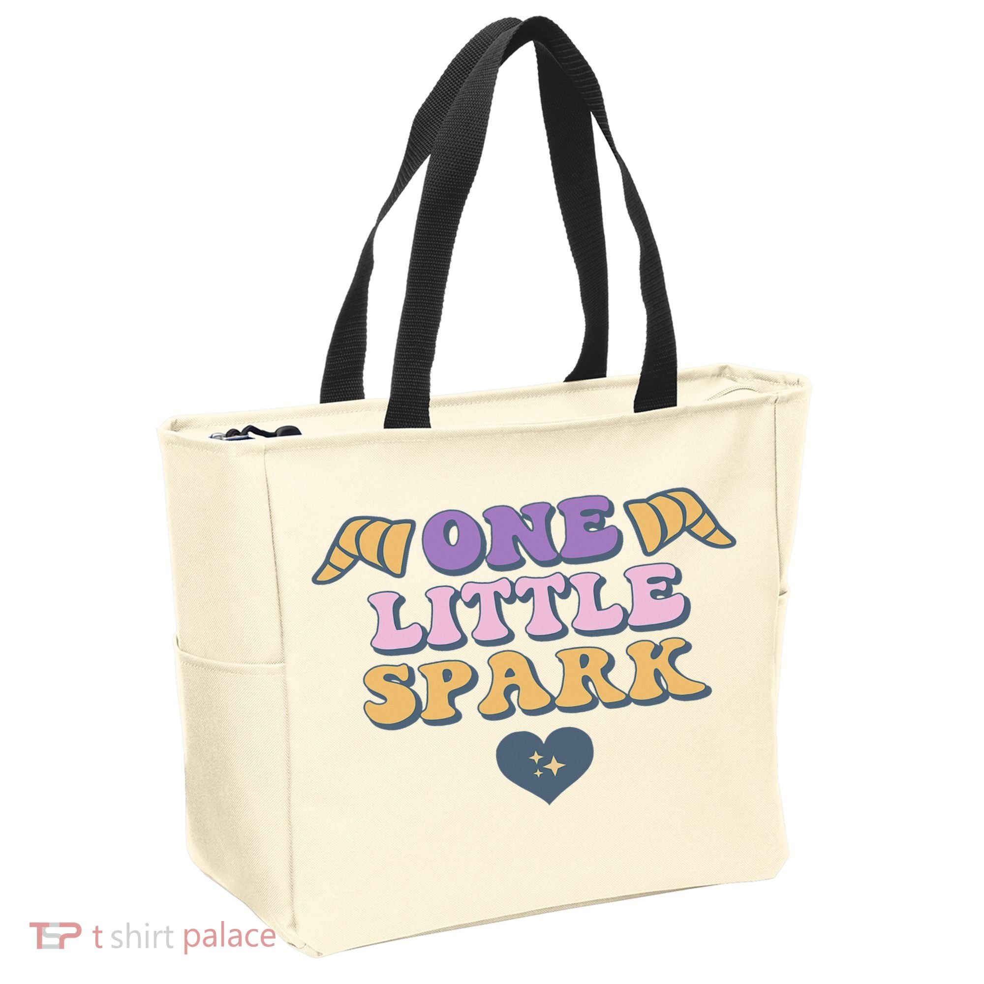 One Little Spark Retro Imagination Tote Bag