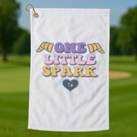 One Little Spark Retro Imagination Golf Towel thumb 1