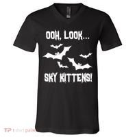 OOh Look... Sky Kittens Funny V-Neck T-Shirt thumb 0