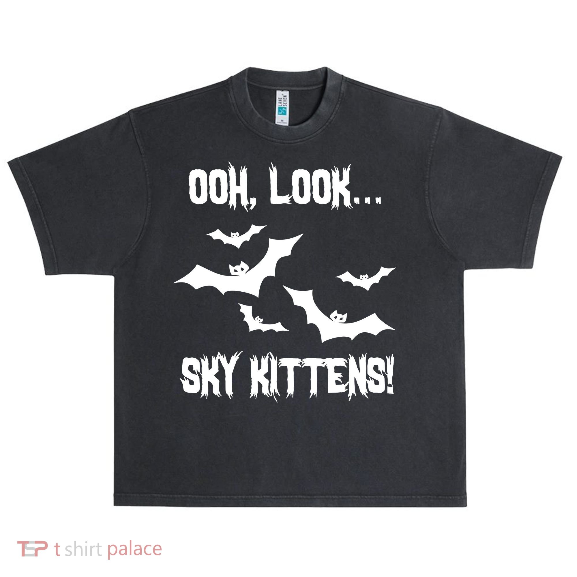 OOh Look... Sky Kittens Funny Urban Oversized Heavyweight T-Shirt