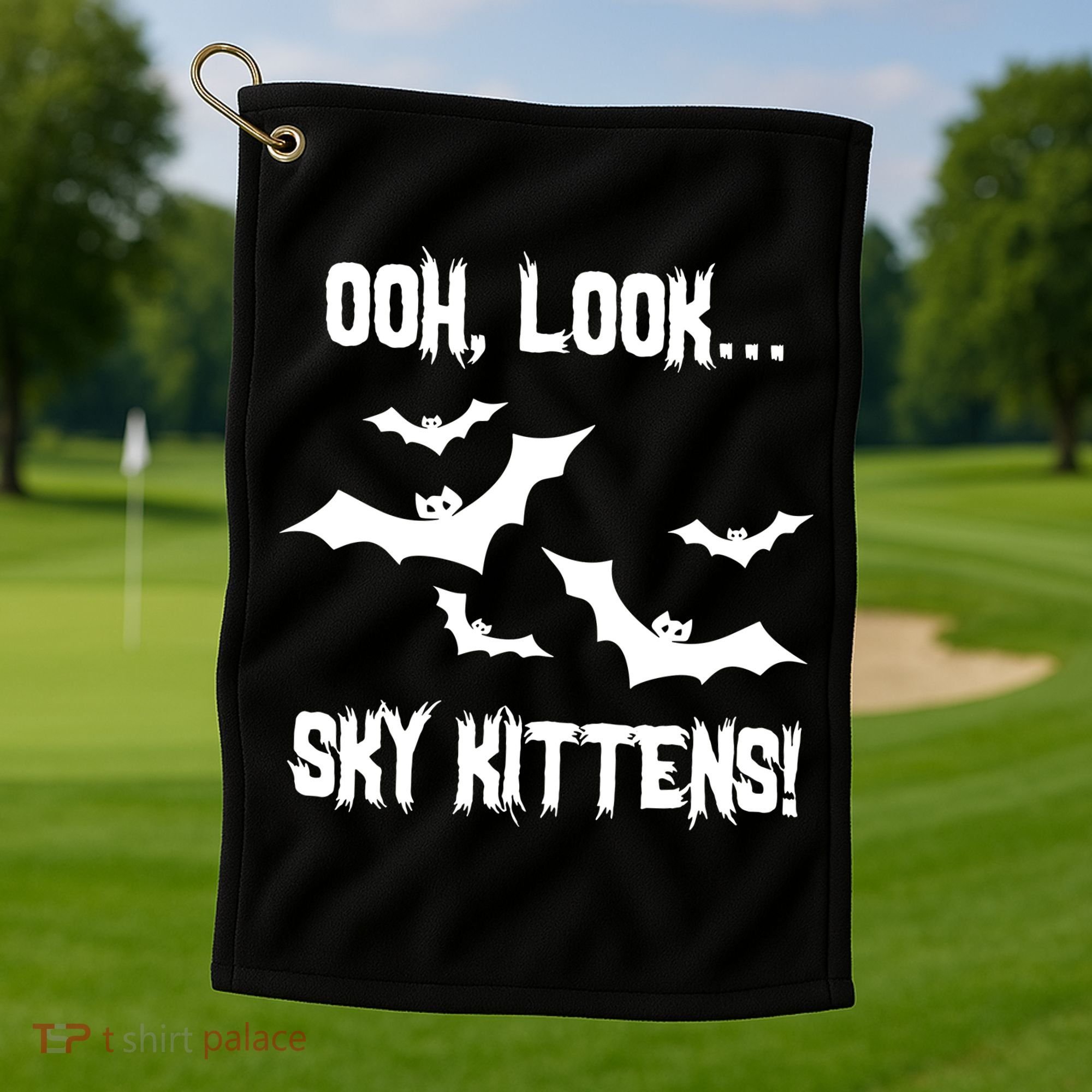 OOh Look... Sky Kittens Funny Golf Towel