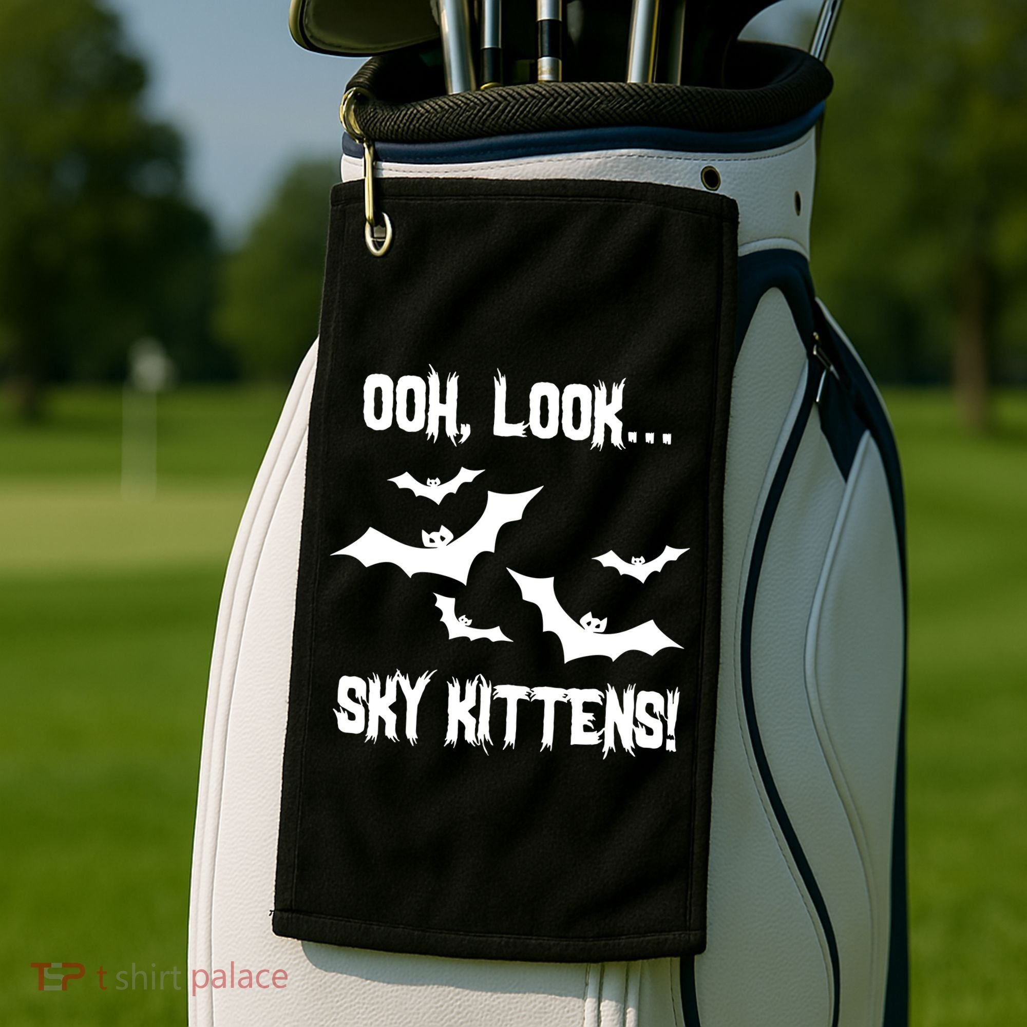 OOh Look... Sky Kittens Funny Golf Towel