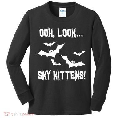 OOh Look... Sky Kittens Funny Kids Long Sleeve Shirt