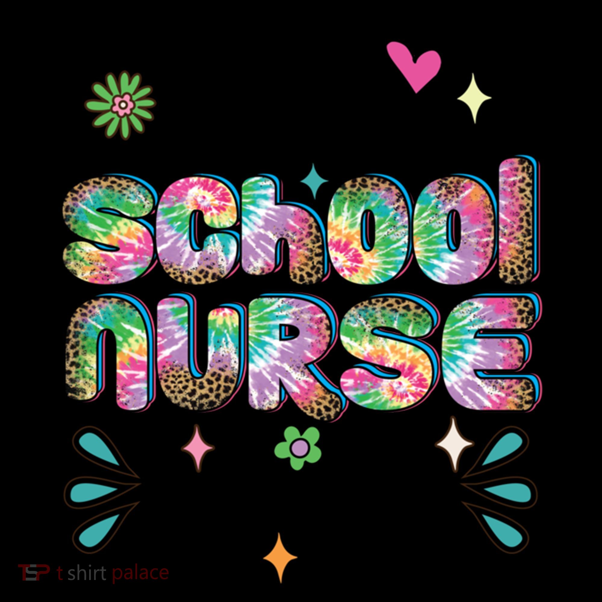 One Lucky School Nurse YAll Leopard Tie Dye Back To School Funny Gift Coffee Mug