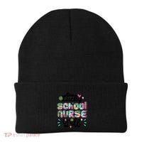 One Lucky School Nurse YAll Leopard Tie Dye Back To School Funny Gift Beanie thumb 0
