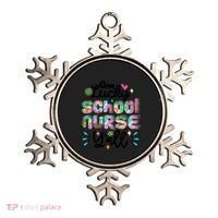 One Lucky School Nurse YAll Leopard Tie Dye Back To School Funny Gift Ornament thumb 0